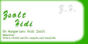 zsolt hidi business card